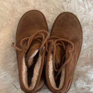 UGG Tan Suede Boots with Cream Lining